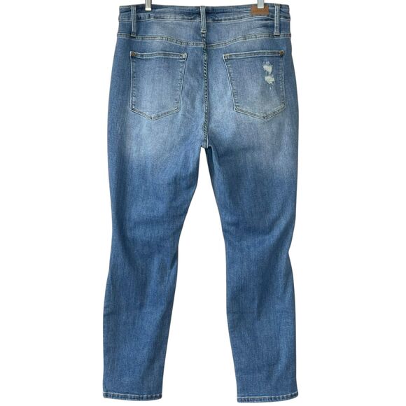 Judy Blue Boyfriend Fit High Rise Stretch Jeans Destructed Size 18W Plus Relaxed - Picture 6 of 10